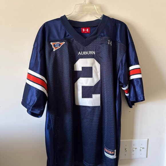 Under Armour Navy and White Men's Jersey